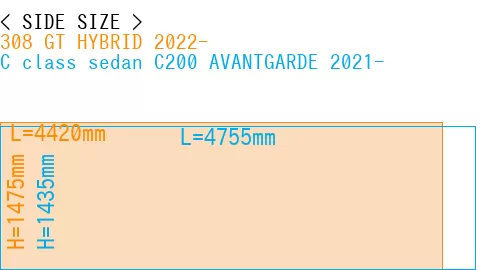#308 GT HYBRID 2022- + C class sedan C200 AVANTGARDE 2021-